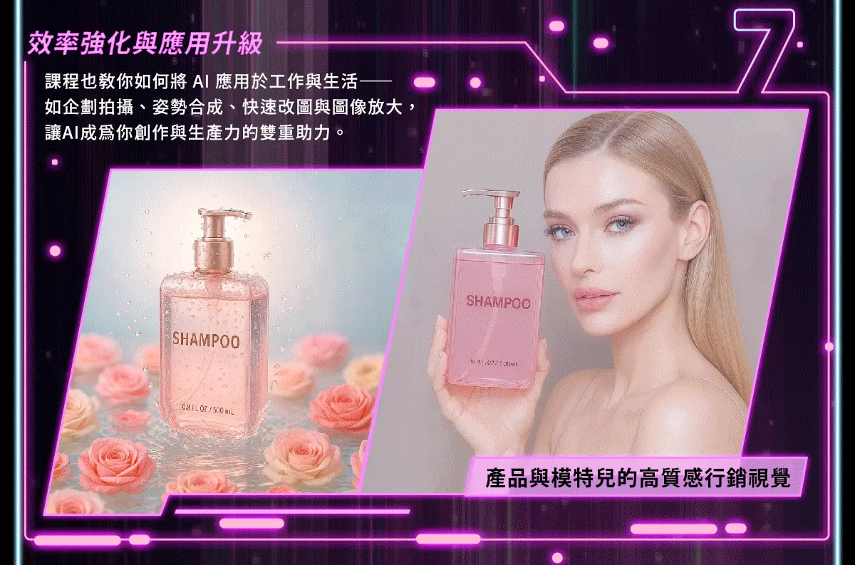 AI修圖教學、AI影像優化、AI商品攝影