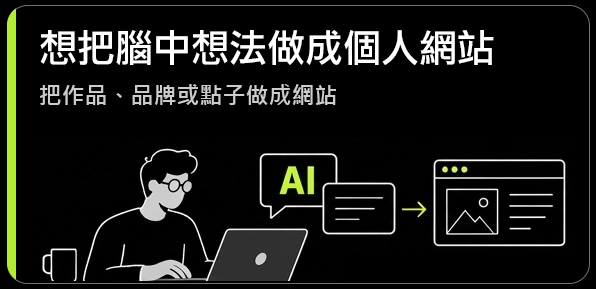 想把腦中想法做成個人網站：把作品、品牌或點子做成網站